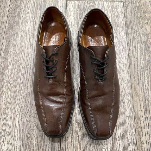 Allend Edmonds Saxon Men\'s Oxford Derby Dress Shoes Leather Size 9.5D main image 4